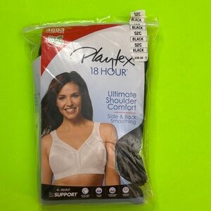 Playtex 18 Hour Ultimate Shoulder Comfort Bra - Black